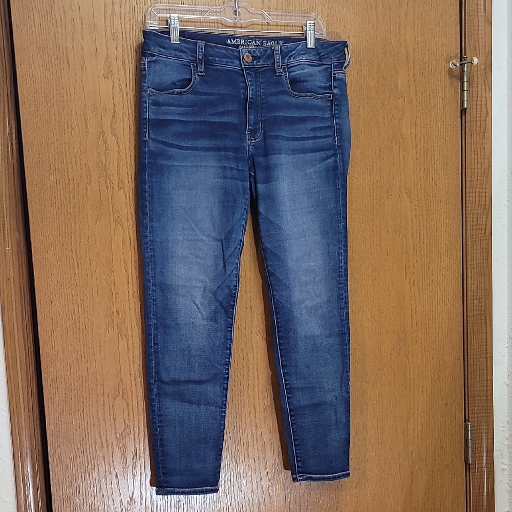American Eagle Outfitters Dark Blue Skinny Jeans